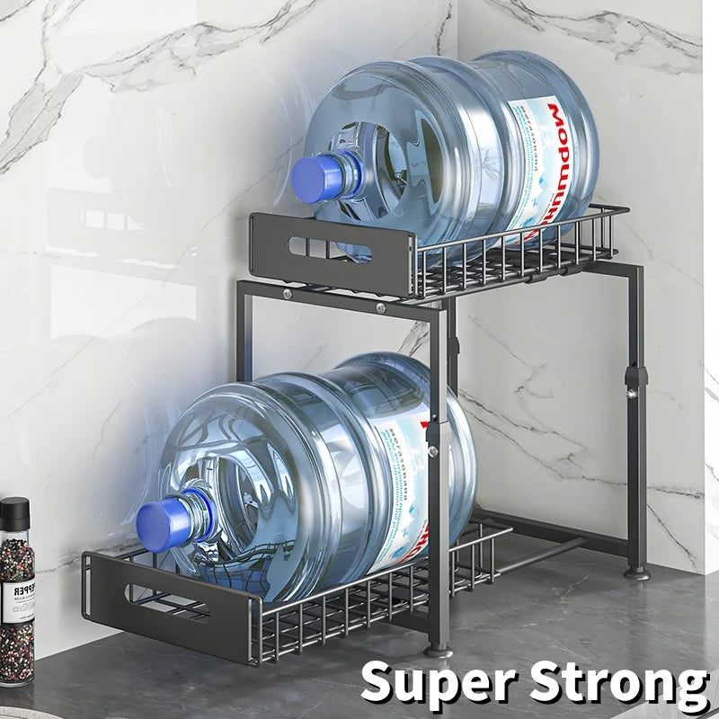 Adjustable 2-Tier Under Sink Organizer