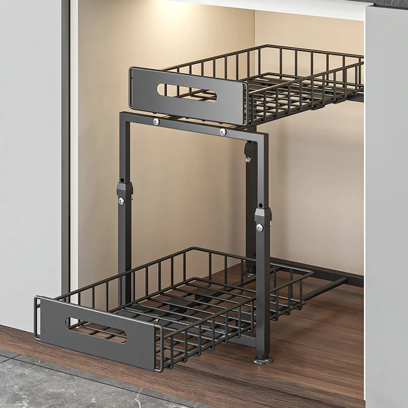 Adjustable 2-Tier Under Sink Organizer
