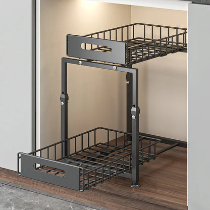 Adjustable 2-Tier Under Sink Organizer
