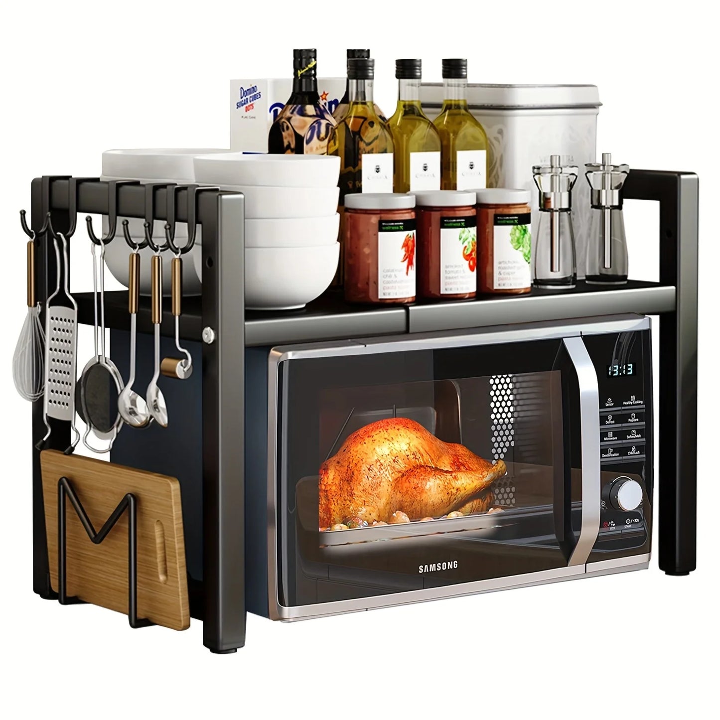 Expandable Microwave Shelf
