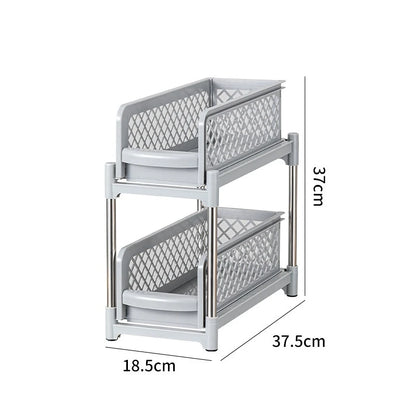 2-Tier Bathroom Cabinet Organizer