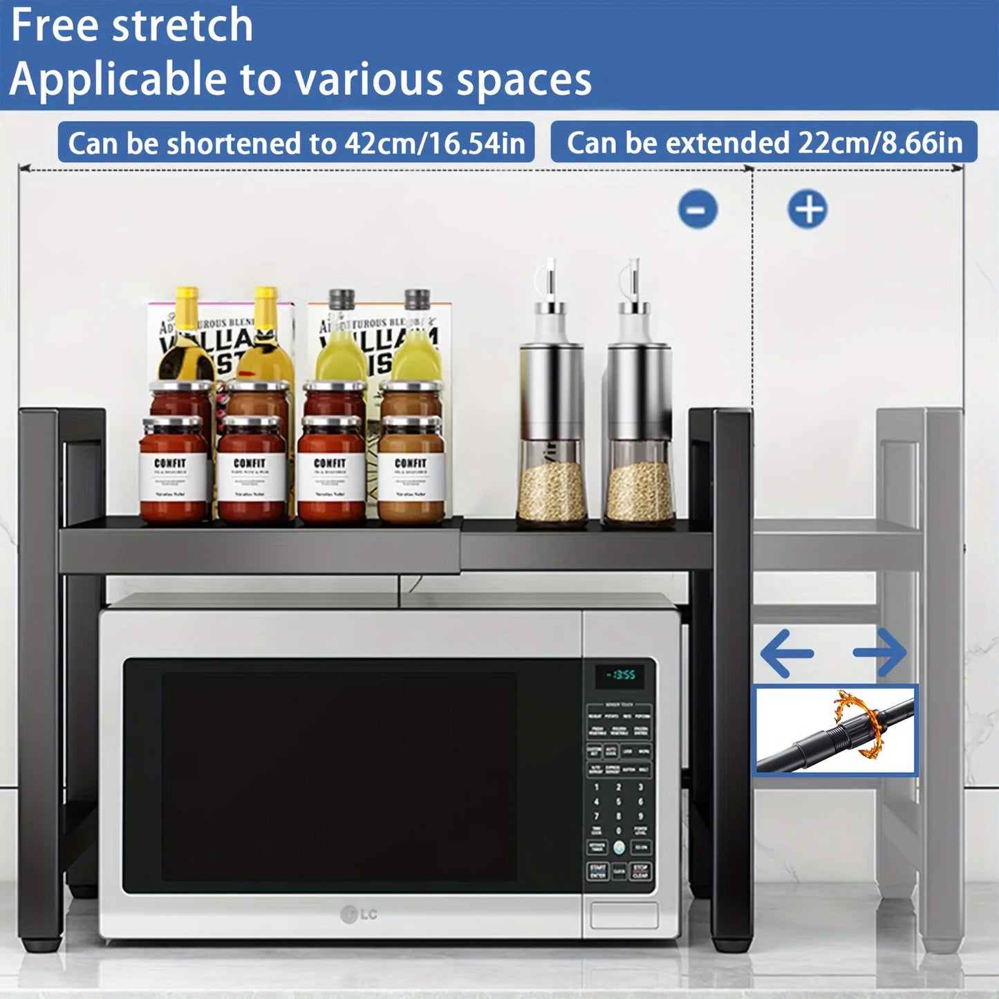 Expandable Microwave Shelf