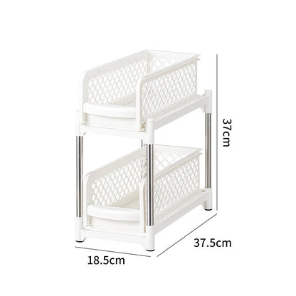 2-Tier Bathroom Cabinet Organizer