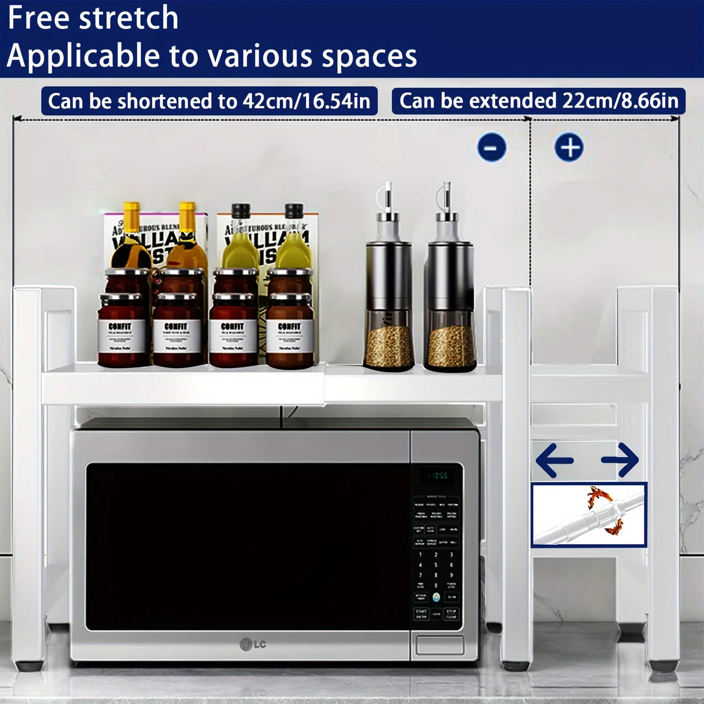 Expandable Microwave Shelf