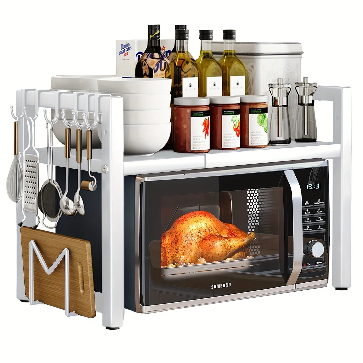 Expandable Microwave Shelf